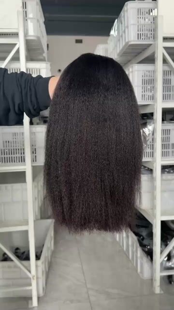 4C Edge! 14" Kinky Straight HD Lace Closure Wig Bob Wig